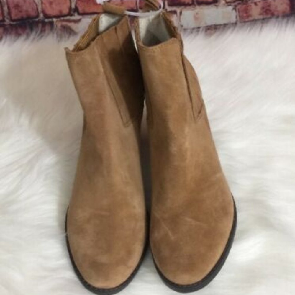 Splendid Brown Elastic Ankle Boots Size 10M